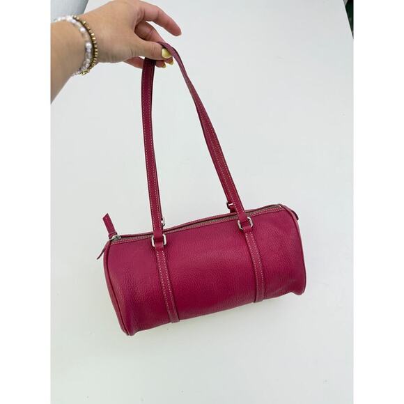 Vintage Dooney & Bourke pink barrel shoulder bag - Picture 1 of 11